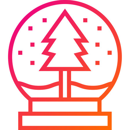 Snow globe Vector Icon Design Illustrationのイラスト素材