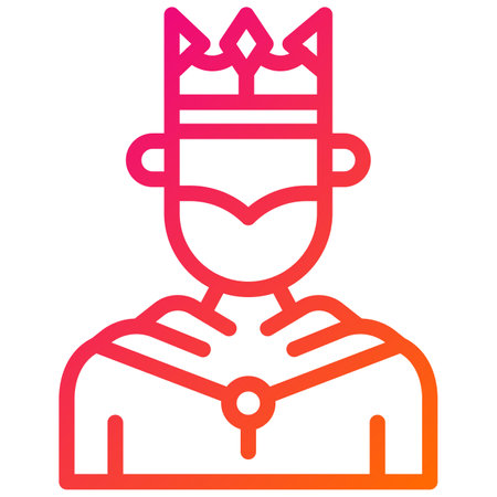 King Vector Icon Design Illustrationのイラスト素材