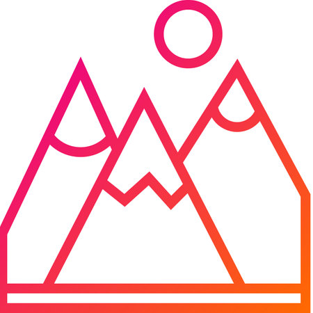 Mountain Vector Icon Design Illustrationのイラスト素材