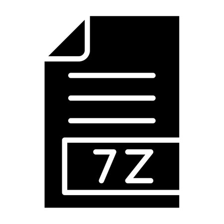 7Z Vector Icon Design Illustrationのイラスト素材