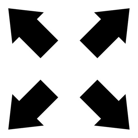 Expand Vector Icon Design Illustrationのイラスト素材