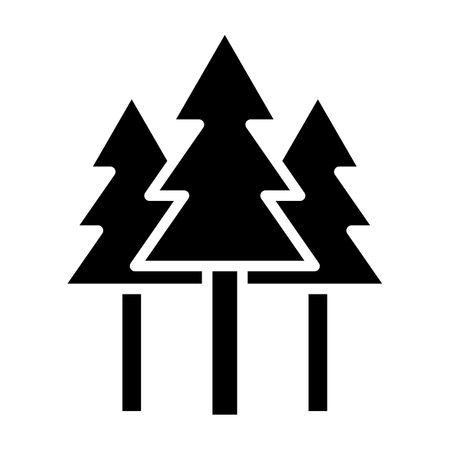 Forest Vector Icon Design Illustrationのイラスト素材