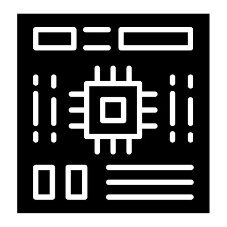 Motherboard Vector Icon Design Illustrationのイラスト素材