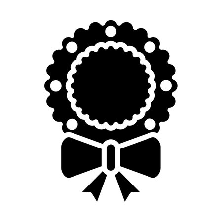 Wreath Vector Icon Design Illustrationのイラスト素材