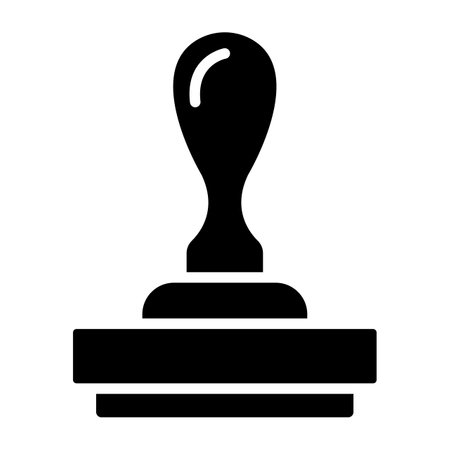 Rubber stamp Vector Icon Design Illustrationのイラスト素材
