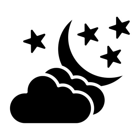 Night Vector Icon Design Illustrationのイラスト素材