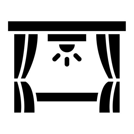 Stage Vector Icon Design Illustrationのイラスト素材