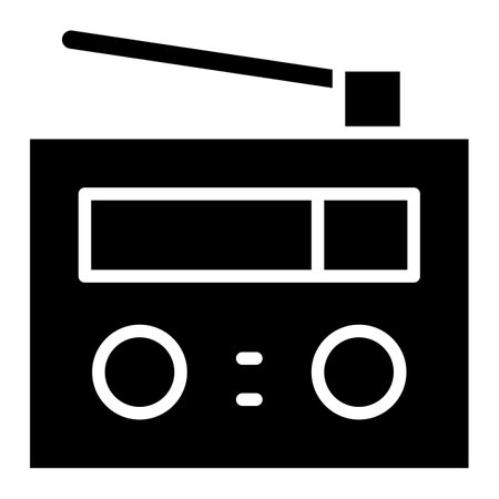Radio Vector Icon Design Illustrationのイラスト素材