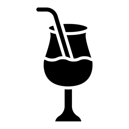 Cocktail Vector Icon Design Illustrationのイラスト素材