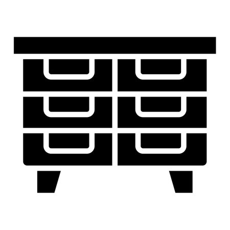 Drawers Vector Icon Design Illustrationのイラスト素材