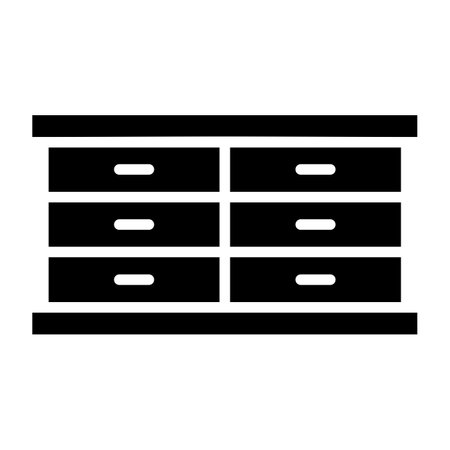 Cabinet Vector Icon Design Illustrationのイラスト素材