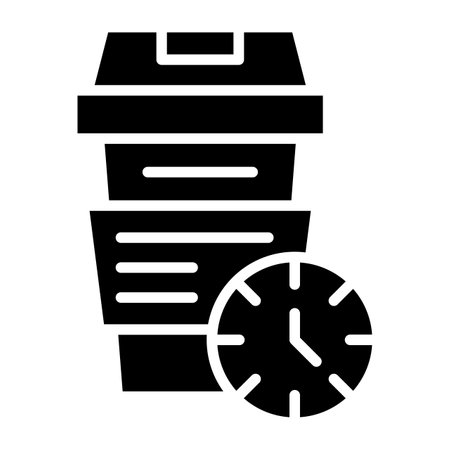 Coffee Time Vector Icon Design Illustrationのイラスト素材