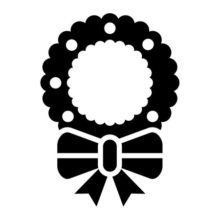 Wreath Vector Icon Design Illustrationのイラスト素材