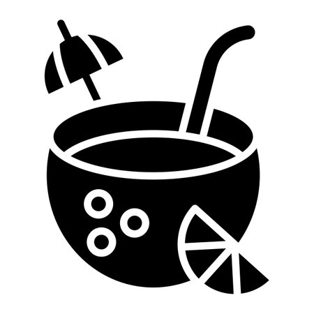 Coconut Water Vector Icon Design Illustrationのイラスト素材