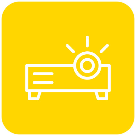 Projector Vector Icon Design Illustration