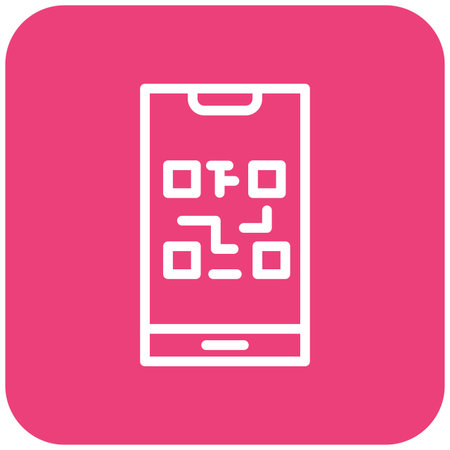 QR Code Vector Icon Design Illustration