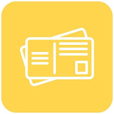 Post card Vector Icon Design Illustrationのイラスト素材