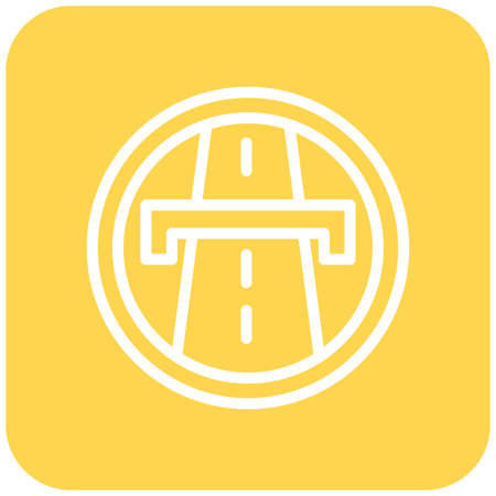 Highway Vector Icon Design Illustrationのイラスト素材