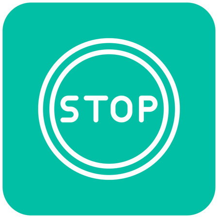 Stop Vector Icon Design Illustration