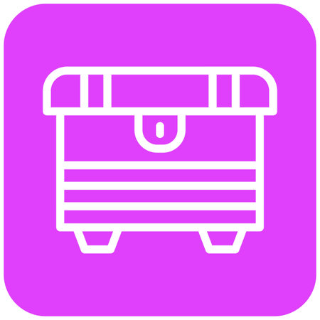 Treasure box Vector Icon Design Illustration