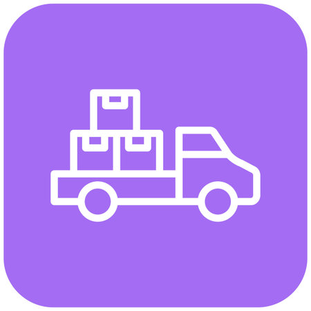 Delivery Truck Vector Icon Design Illustrationのイラスト素材