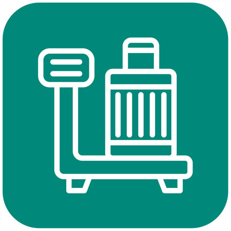 Luggage Scan Vector Icon Design Illustrationのイラスト素材