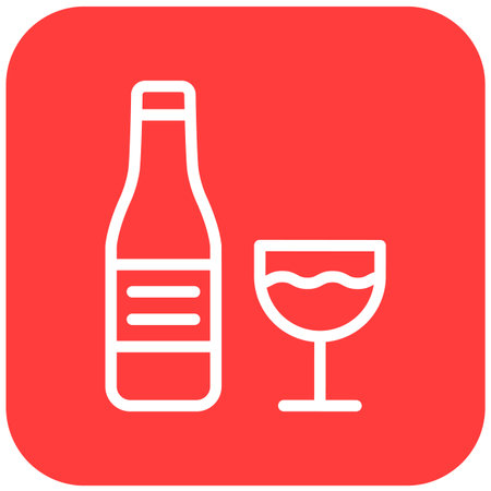 Wine Bottle Vector Icon Design Illustrationのイラスト素材