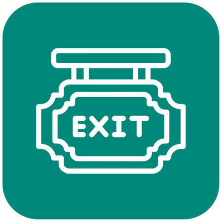 Exit Vector Icon Design Illustrationのイラスト素材