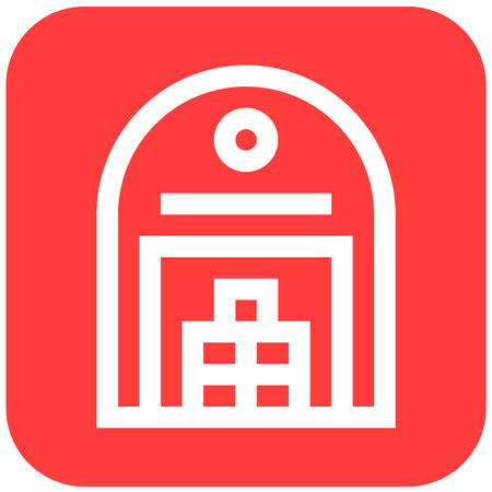 Warehouse Vector Icon Design Illustrationのイラスト素材