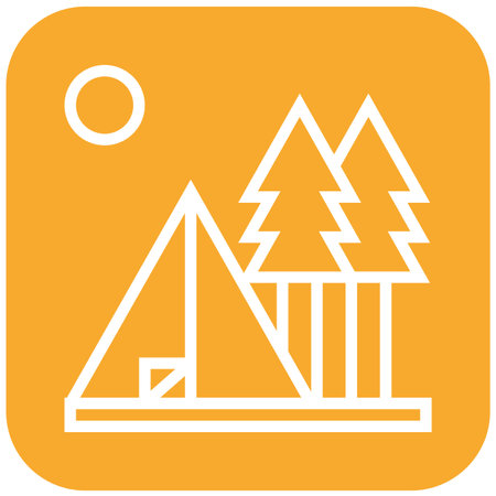 Camp Vector Icon Design Illustrationのイラスト素材