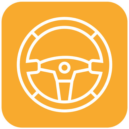 Steering wheel Vector Icon Design Illustrationのイラスト素材