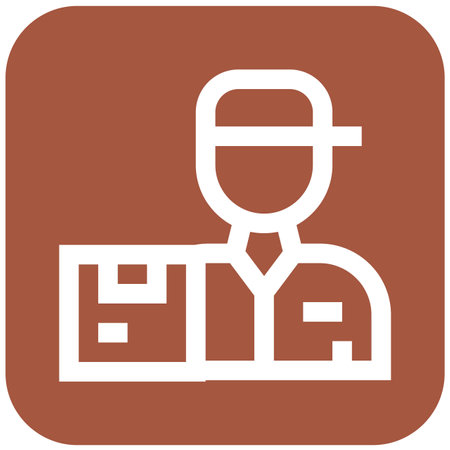 Delivery Man Vector Icon Design Illustrationのイラスト素材