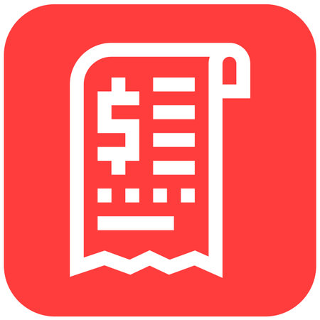 Bill Vector Icon Design Illustrationのイラスト素材