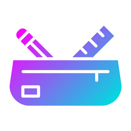 Pencil Case Vector Icon Design Illustrationのイラスト素材