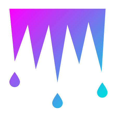 Icicles Vector Icon Design Illustrationのイラスト素材