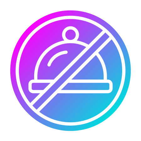 No eating Vector Icon Design Illustrationのイラスト素材