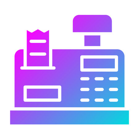 Cashier machine Vector Icon Design Illustrationのイラスト素材
