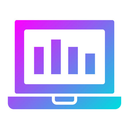 Online graph Vector Icon Design Illustrationのイラスト素材