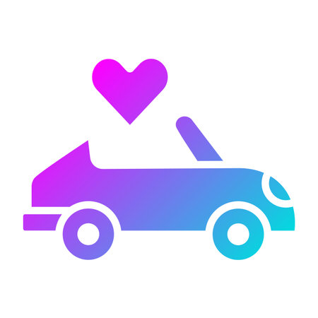 Wedding car Vector Icon Design Illustrationのイラスト素材