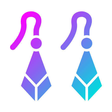 Earrings Vector Icon Design Illustrationのイラスト素材