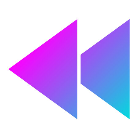 Backward Vector Icon Design Illustrationのイラスト素材