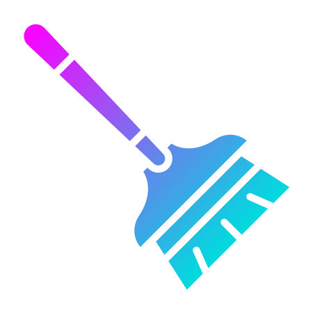 Broom Vector Icon Design Illustrationのイラスト素材
