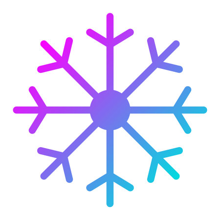 Snow Flake Vector Icon Design Illustrationのイラスト素材