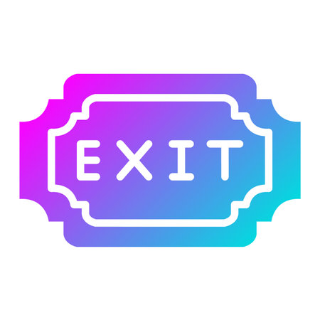 Exit Vector Icon Design Illustrationのイラスト素材