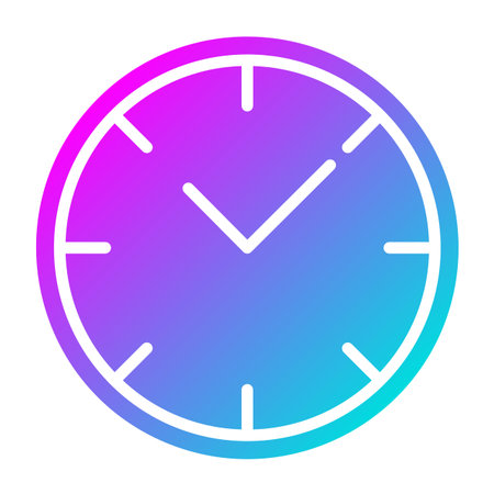 Wall clock Vector Icon Design Illustrationのイラスト素材
