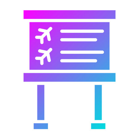 Flight information Vector Icon Design Illustrationのイラスト素材