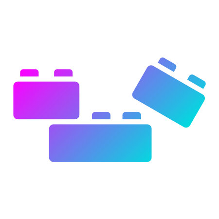 Plastic blocks Vector Icon Design Illustrationのイラスト素材