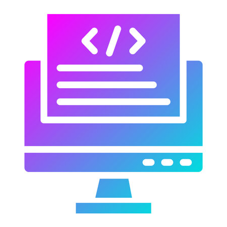 Front end Vector Icon Design Illustrationのイラスト素材