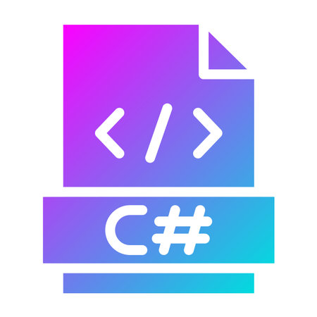 C sharp Vector Icon Design Illustrationのイラスト素材