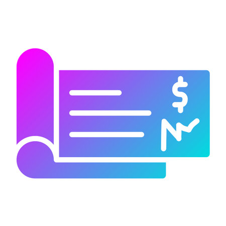 Cheque Vector Icon Design Illustrationのイラスト素材